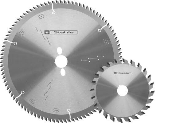 Stehle Kreissägeblätter-Set F für Altendorf-Maschinen mit Hauptkreissägeblatt 350x30mm Z=72 TR-F und Ritzkreissägeblatt 180x22mm Z=36 F