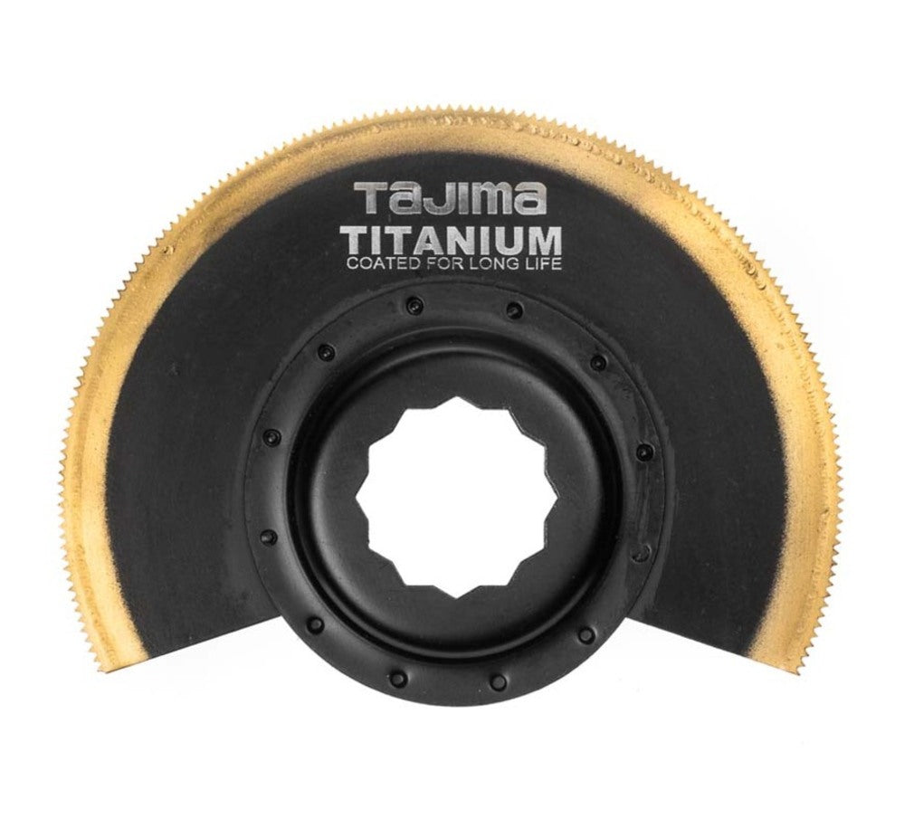 TAJIMA Sägeblatt für Oszillierende Maschinen passend für FEIN® und SUPERCUT® 88mm HSS Titan halbrund, TAJ-30883