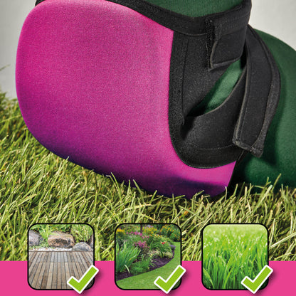 KNEETEK Knieschoner Garden Pink | Knieschützer für optimale Entlastung beim Arbeiten auf Knien | Knieschutzpolster geeignet für Gartenarbeiten, Hobby und Haushalt