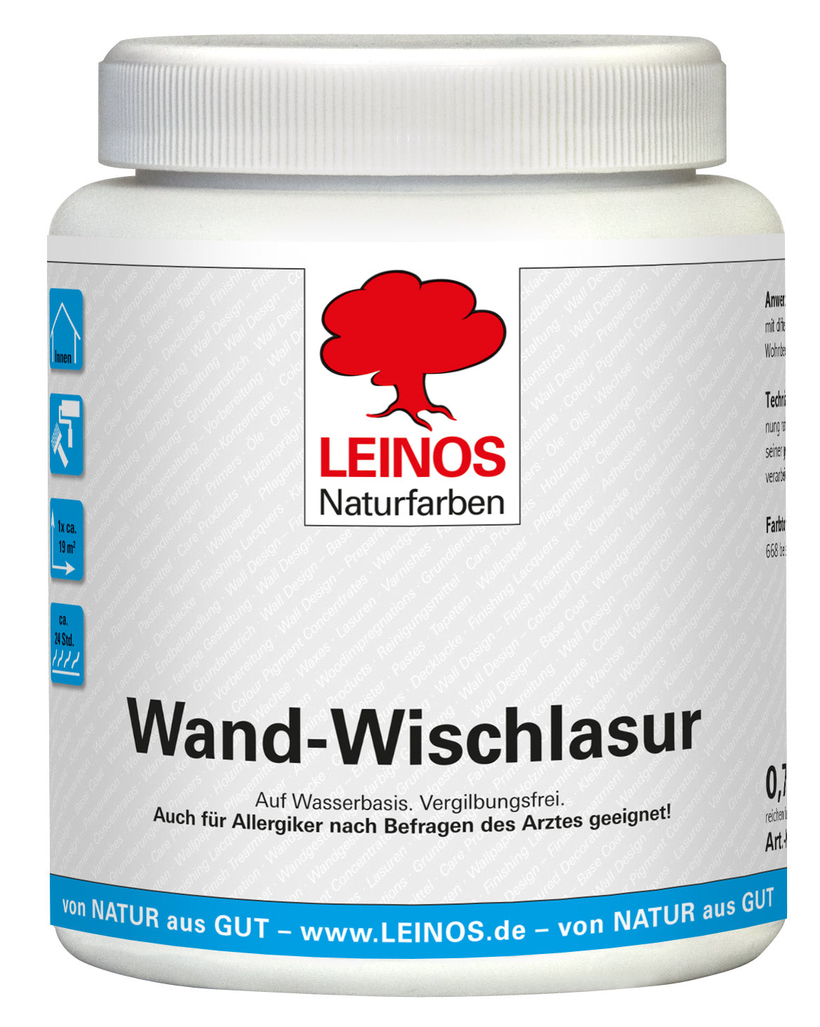 LEINOS 601 Wand-Wischlasur für Innen 0,75 l