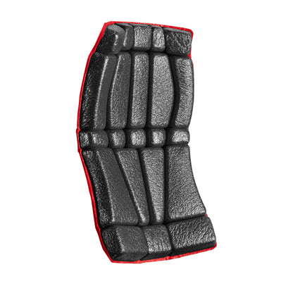 KNEETEK Kniepolster ErgoPad | 2 Stück | rot schwarz | optimaler Schutz in Kombination mit Arbeitshose | 248 x 148 x 18 mm | Knieschutzpolster für Klempner, Elektriker, Fliesenleger,
