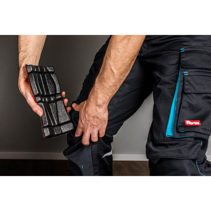 KNEETEK Kniepolster ErgoPad | 2 Stück | rot | optimaler Schutz in Kombination mit Arbeitshose | 248 x 148 x 18 mm | Knieschutzpolster für Klempner, Elektriker, Fliesenleger,