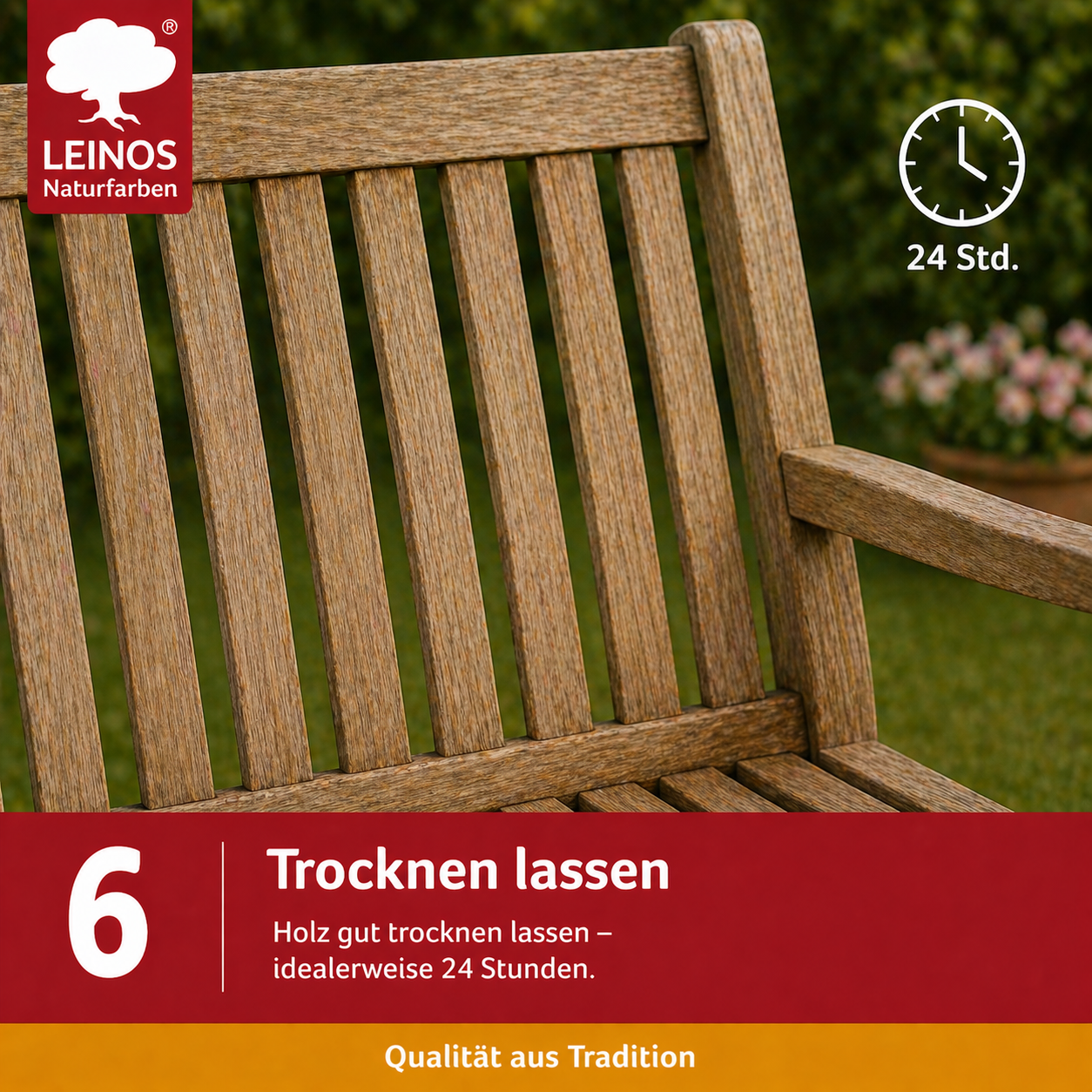 Leinos Entgrauer 2,5 Liter  für Holz-Gartenmöbel & Terrassenholz – Auftragen, einwirken lassen, abbürsten – effektive Reinigung & Auffrischung von Hart- und Weichholz