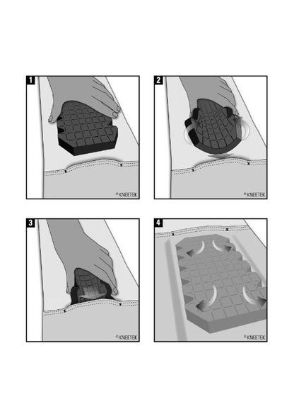 KNEETEK Kniepolster Universal Maxi 16 | 245x150x16mm| schwer entflammbar | optimaler Knieschutz in Kombination mit Arbeitshose | Knieschutzpolster geeignet für Feuerwehr Starkstromelektriker 1 Stück