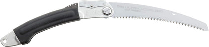 Silky Ultra Accel Curve 240 mm Klappsäge – gebogenes Sägeblatt mit grober Mirai-Me Verzahnung 7,5 ZpZ, Aluminium-Gummigriff für schnelle Schnitte bei Oberhandarbeiten und Baumpflege