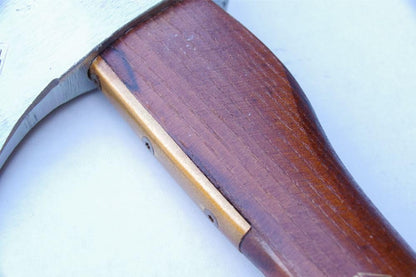 STUBAI Astbeil Putzhake im Nirolook mit Messing-Stielschutz | 1200 g Kopfgewicht | Beil aus Stahl mit Holzgriff, kleine Axt zur Forstarbeit, Spaltbeil, Allzweckbeil, Freizeitbeil