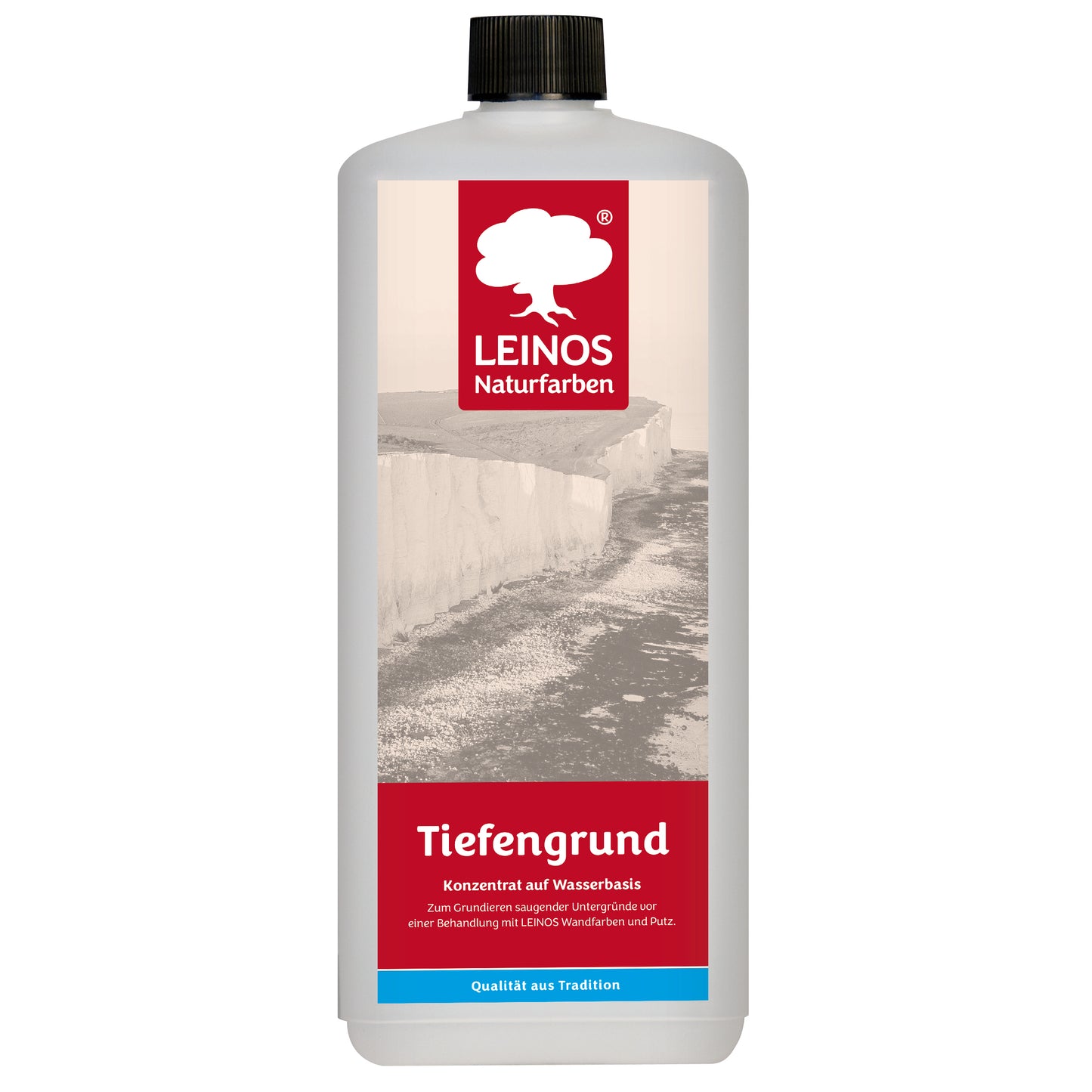 LEINOS Tiefengrund 620/ 1  Liter  – natürliche Grundierung für stark saugende Untergründe | Transparent, hoch dampfdurchlässig | Vorbereitung für Wandfarbe & Putz | 1L reicht für bis zu 25 m²