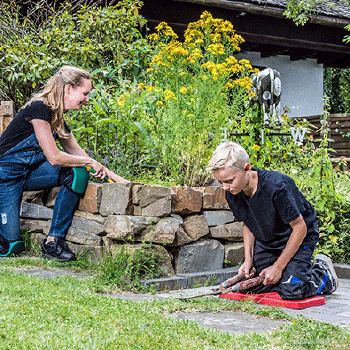 Kneetek Kniekissen RedPad, Knieschutzpolster für optimale Entlastung beim Arbeiten auf Knien