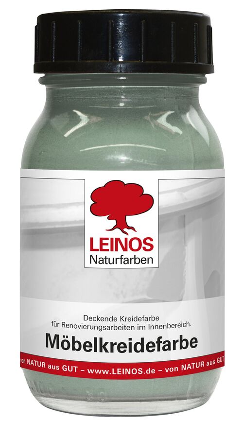 LEINOS 637 Möbelkreidefarbe für Innen, 0,1 l, Minze