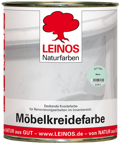 LEINOS 637 Möbelkreidefarbe für Innen, 0,75 l, Minze