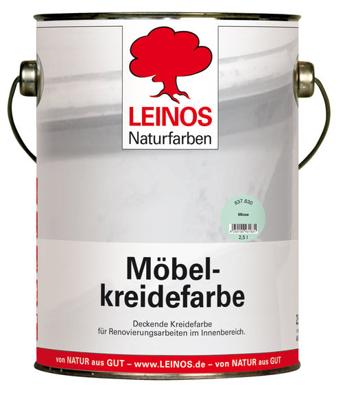 LEINOS 637 Möbelkreidefarbe für Innen, 2,5 l, Minze