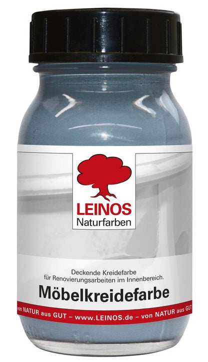 LEINOS 637 Möbelkreidefarbe für Innen, 0,1 l, Iceblau