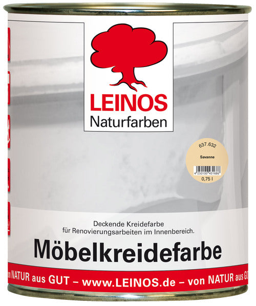 LEINOS 637 Möbelkreidefarbe für Innen, 0,75 l, Savanne