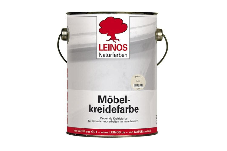 LEINOS 637 Möbelkreidefarbe für Innen, 2,5 l, Vanille