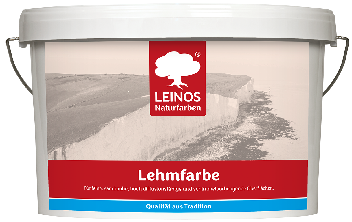 LEINOS Lehmfarbe 655 – 2,5 L | Lösemittelfreie Naturfarbe für Lehm, Putz, OSB & Raufaser | Matt, atmungsaktiv & feuchtigkeitsregulierend | Schimmelvorbeugend | Innenbereich