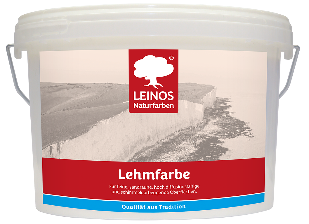 LEINOS Lehmfarbe 655 – 10L | Lösemittelfreie Naturfarbe für Lehm, Putz, OSB & Raufaser | Matt, atmungsaktiv & feuchtigkeitsregulierend | Schimmelvorbeugend | Innenbereich