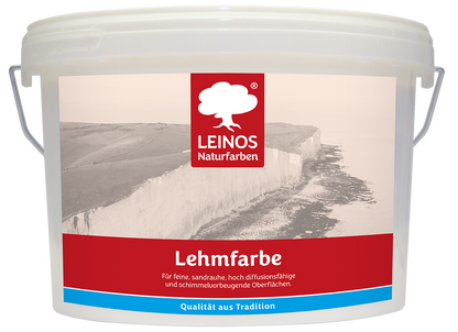 LEINOS Lehmfarbe 655 – 10L | Lösemittelfreie Naturfarbe für Lehm, Putz, OSB & Raufaser | Matt, atmungsaktiv & feuchtigkeitsregulierend | Schimmelvorbeugend | Innenbereich