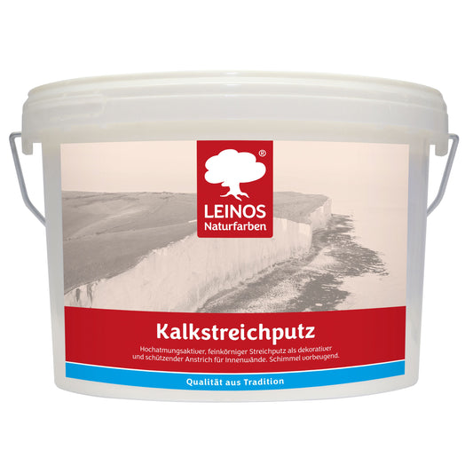 Kalkstreichputz 2,5 Liter für ca. 4–6 m² | Mineralischer Streichputz für Innenwände | Feuchtigkeitsregulierend | Schimmel vorbeugend | Für Feuchträume geeignet