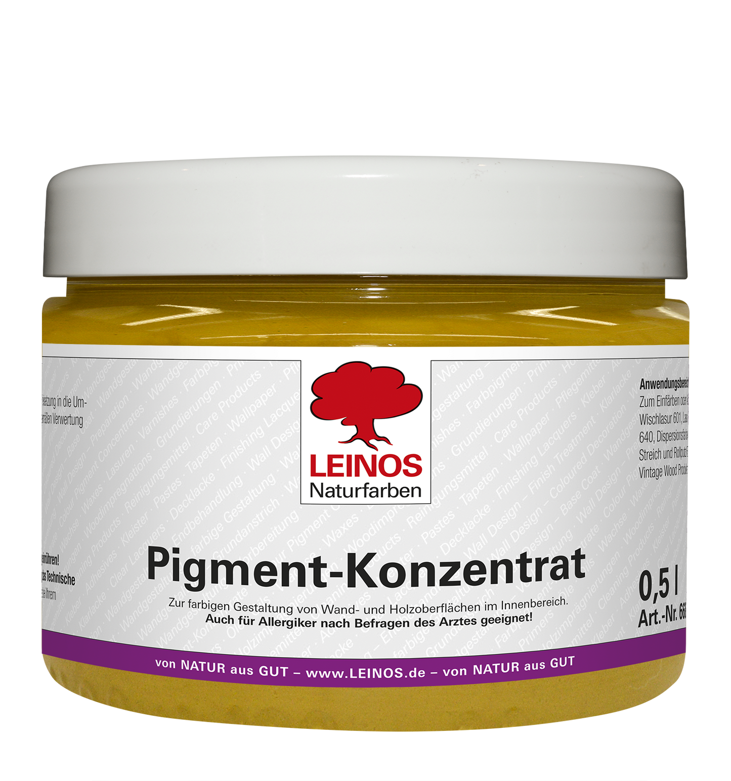 LEINOS 668 Pigment-Konzentrat 309 Ocker-Gelb 500ml