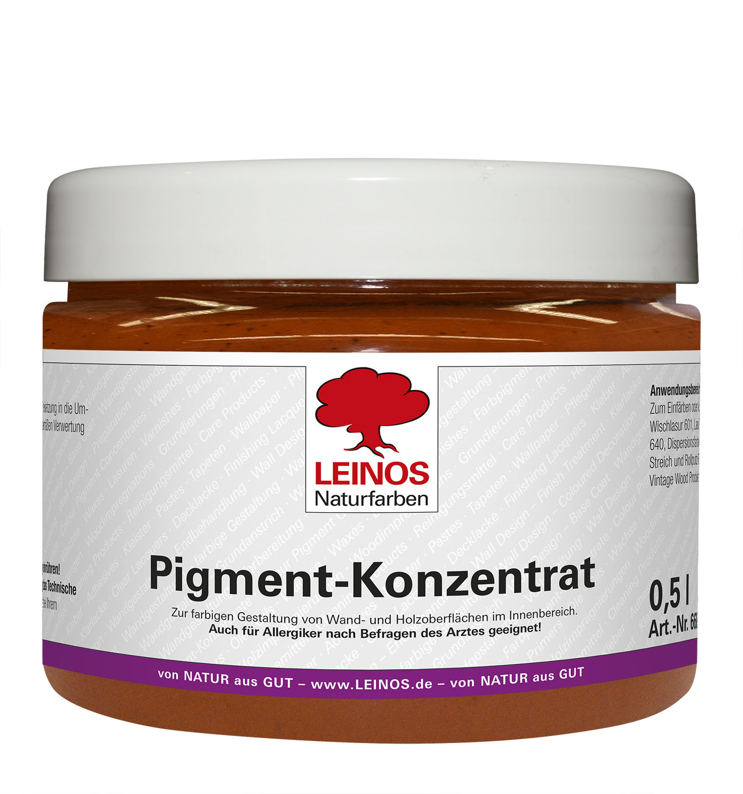 LEINOS 668 Pigment-Konzentrat 312 Ocker-Rot 500ml