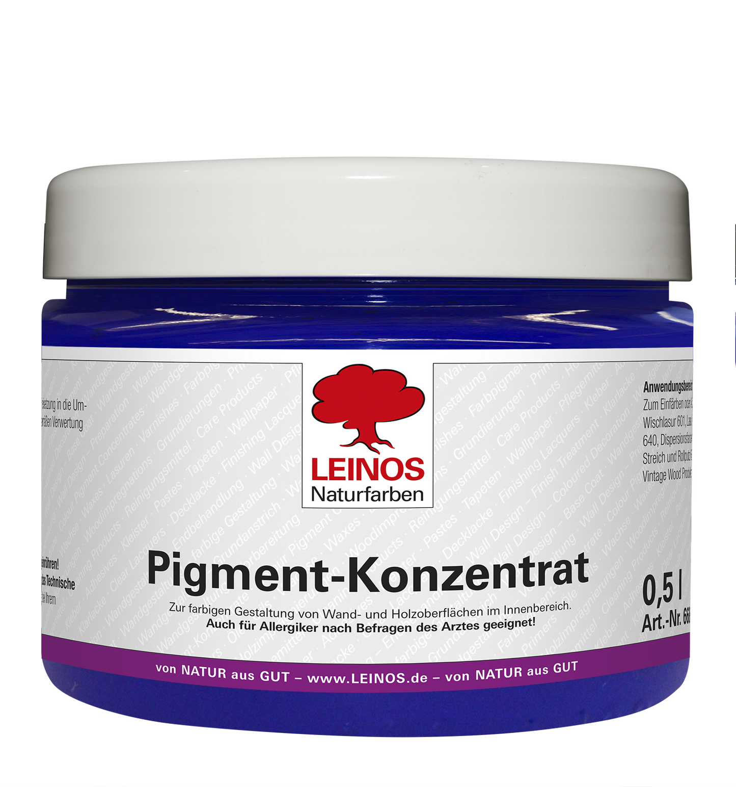 LEINOS 668 Pigment-Konzentrat 323 Ultramarin-Blau 500ml