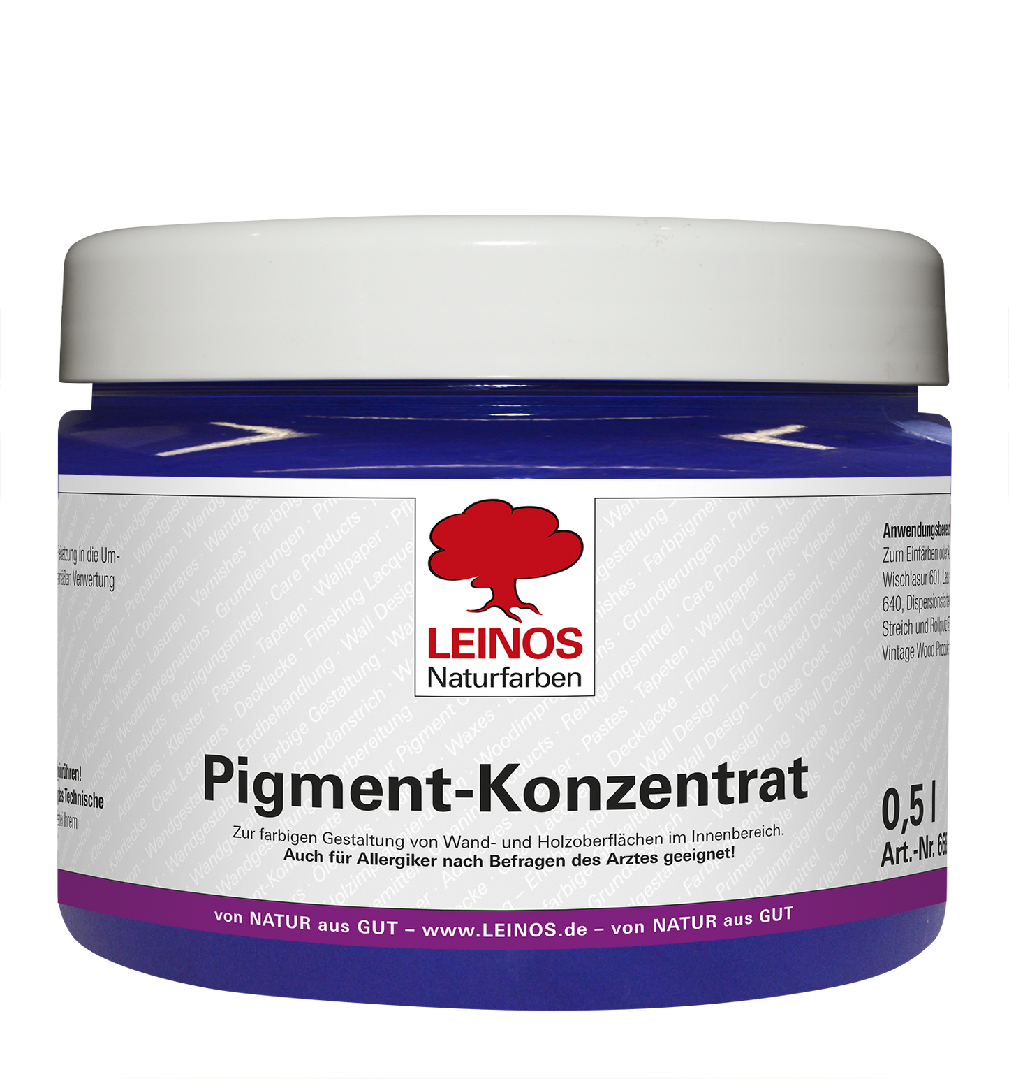 LEINOS 668 Pigment-Konzentrat 324 Ultramarin-Violett 500ml