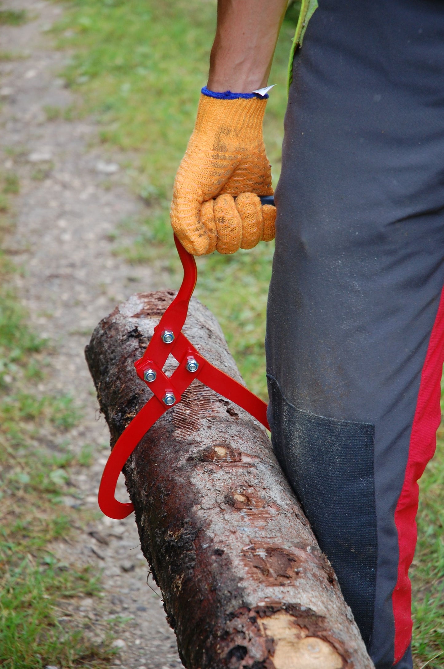 STUBAI Forst-Handpackzange 190 mm | Holzgreifer Forstzange | Vorlieferzange für den Transport von kleinen Baumstämmen