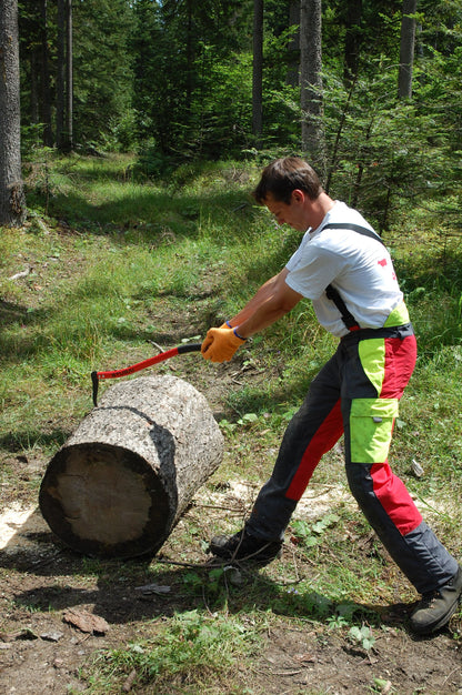 STUBAI Handsappie | ergonomisch geschweifter Alustiel | 500 mm | Astschlepper | Handsappel zum Aufnehmen, Bewegen und Transportieren von Holzstücken und Baumstämmen