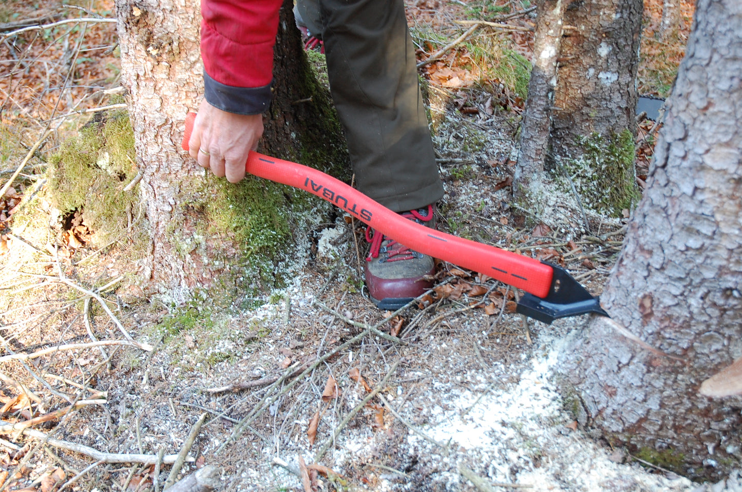 STUBAI Fällheber mit Kunststoffstiel 600 mm | Forst-Werkzeug aus Spezialstahl im Gesenk geschmiedet, Heber zum Fällen von Bäumen, für Forst- und Waldarbeit