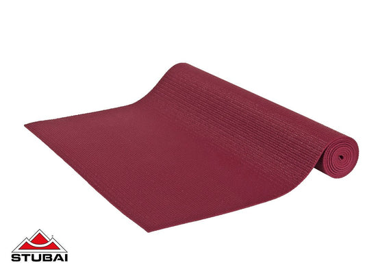 STUBAI Yogamatte, burgunderrot / grau, Gewindedichtbänder aus 100% reinem ungesintertem PTFE