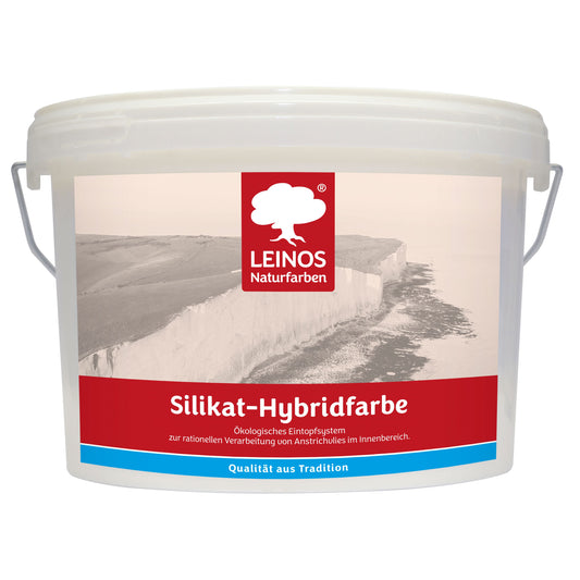 Silikat-Hybridfarbe 694 –2,5 Liter Ökologisches Eintopfsystem für die effiziente Verarbeitung von Anstrichvlies im Innenbereich | Kleber und Schlussbeschichtung  spart Zeit und schützt vor Schimmel.