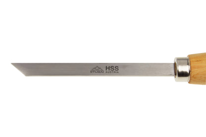 STUBAI S7000 Drechselset „Startup Set“ | 3-teiliges Drechselwerkzeug in Rolltasche | empfohlen von Drechselmeistern | HSS Formröhre 22 mm, Ausdrehstahl rund 15 mm, Abstecher 15×3 mm | Profi-Qualität