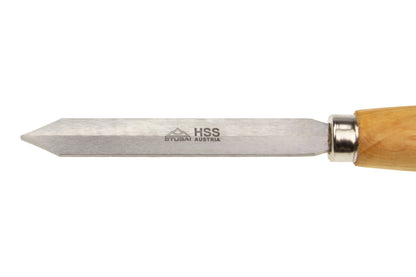 STUBAI Drechselset 4-tlg. – hochwertiges Drechselwerkzeug aus Erle – HSS Abstecher, Schruppröhre, Formröhre, Schüsselröhre – einzeln verpackt für professionelle Drechsler