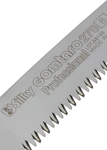 Silky Ersatzblatt für Gomtaro 270 mm – grobe Mirai-Me Verzahnung (8 ZpZ) | gerades Zugsägeblatt für Ast- und Baumsägen | schnelle, saubere Schnitte in frischem Holz, Hartchrombeschichtung gegen Korrosion und Harz