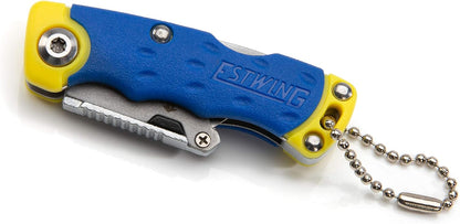 ESTWING Mini Folding Lock Back Utility Knife with Disposable Razor Blade