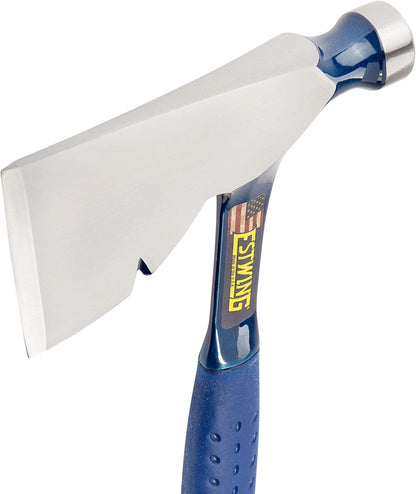 ESTWING Zimmermannsbeil 880 g | 90 mm Schneide | 330 mm Länge | Aus einem Stück geschmiedet | Glatte Bahn | Shock Reduction Grip® | Profi-Beil für Handwerker & Heimwerker | Made in USA