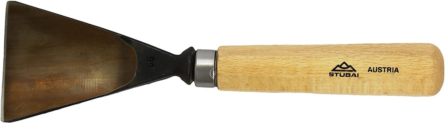 STUBAI Stemmeisen Stechbeitel Serie 52 - Form 66 | Schweizer Messer Form E 70 mm, mit Holzgriff, zum Vorstechen, Kerb- und Reliefschnitz, für glatte Flächen, zur präzisen Bearbeitung von Holz