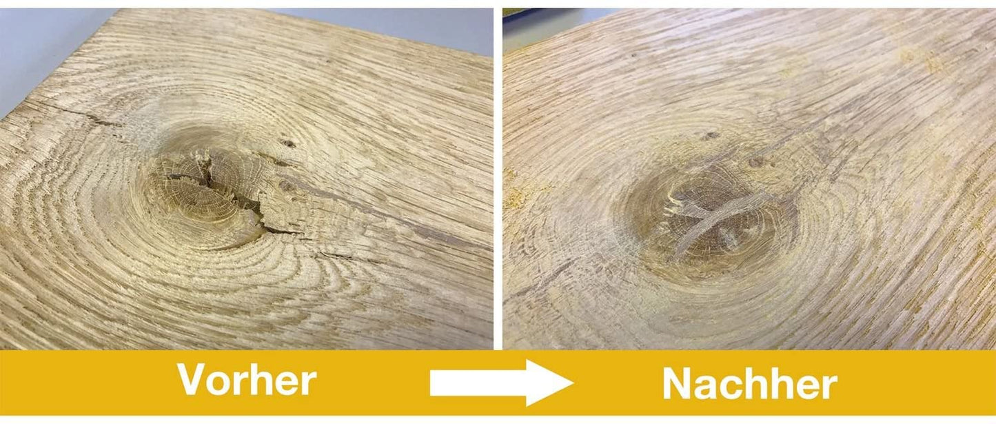 STUBAI WoodRepair Profi Set für Holzreparatur bei Schäden, Kratzern, großen Ästen, 252101