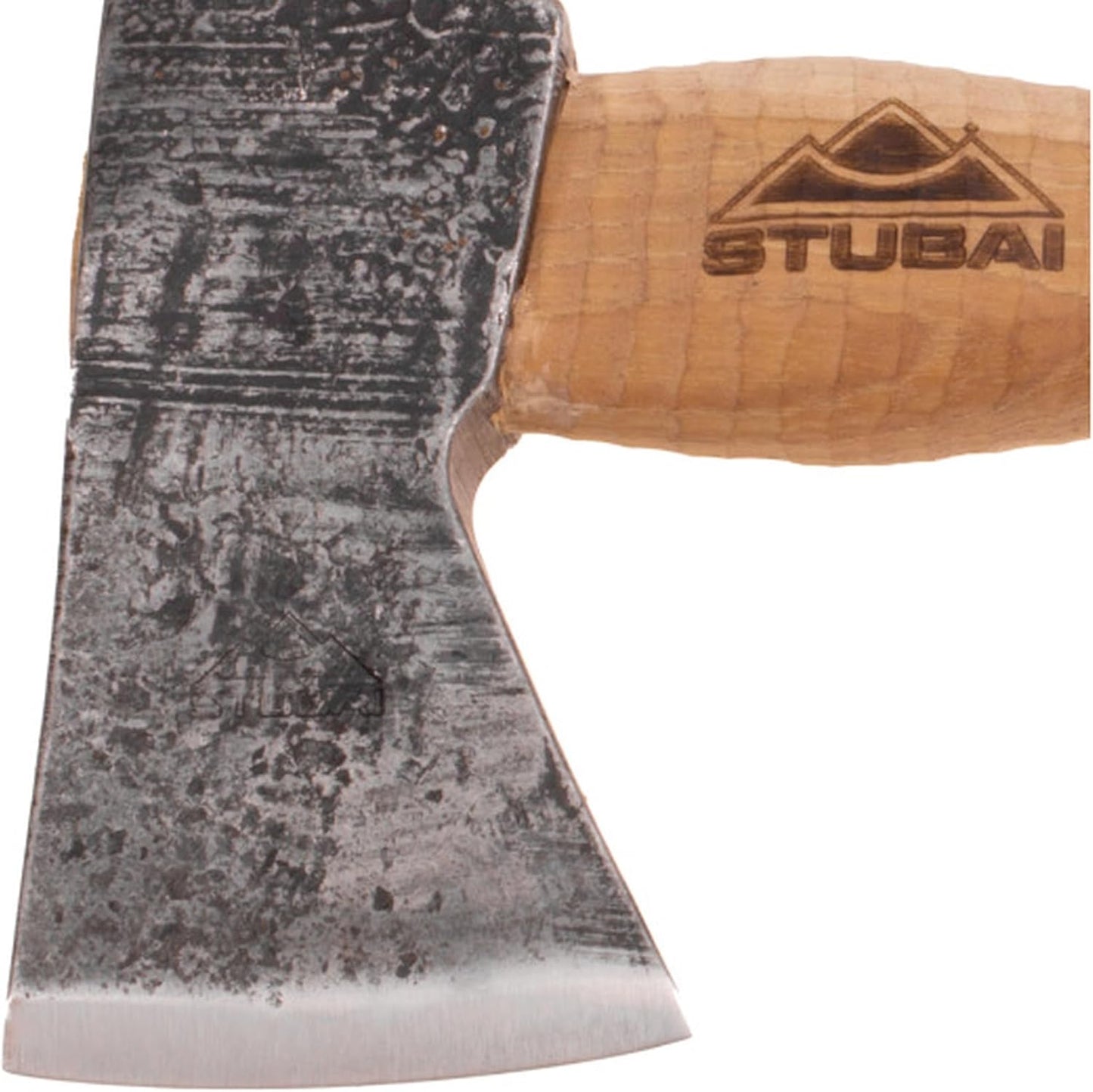 STUBAI Campingbeil Serles 800 g – Handgeschmiedet aus Kohlenstoffstahl, 240 mm, inkl. Lederscheide, geölter Hickorystiel – Outdoor, Bushcraft, Survival