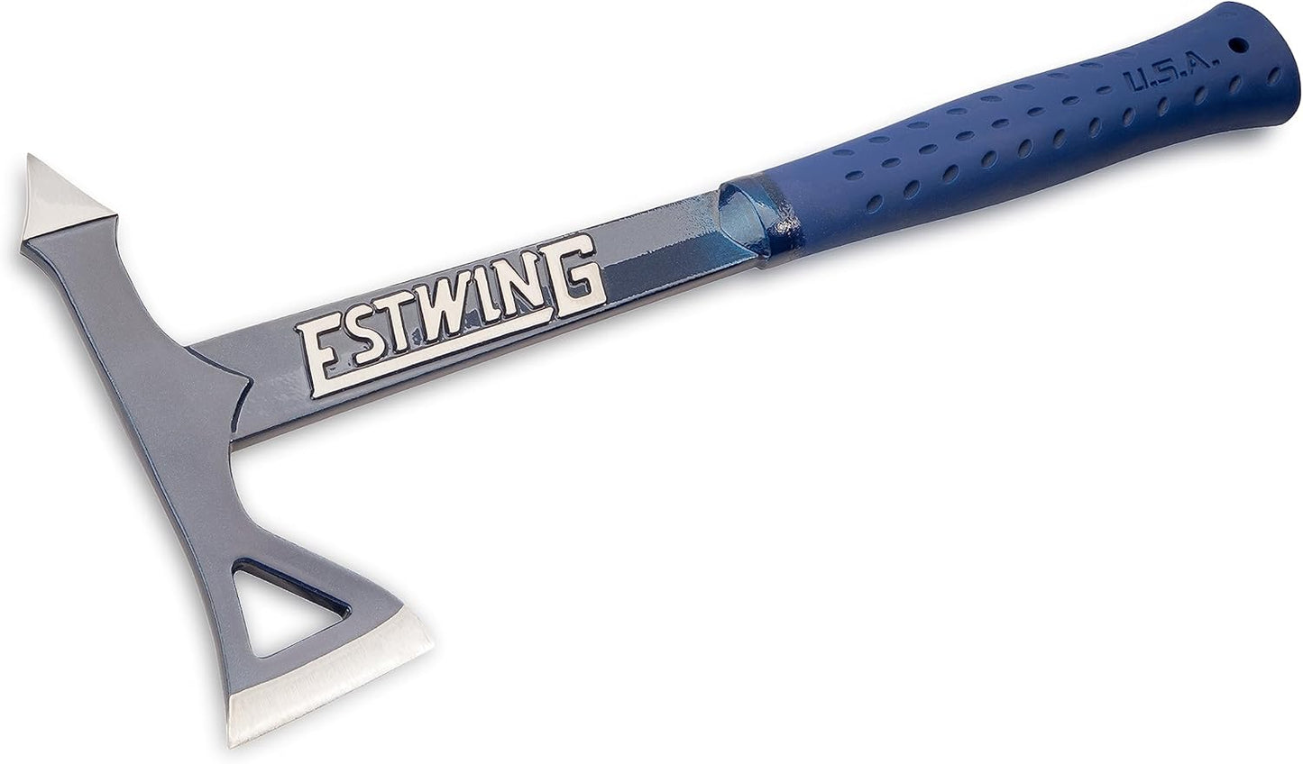 ESTWING Black Eagle Tomahawk mit blauen Vinylgriff, 770g, mit Nylon Schutzhülle