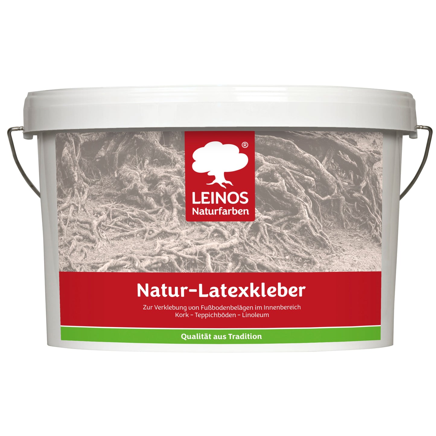 LEINOS Naturlatexkleber 3,00 kg – lösungsmittelfreier Kontaktkleber auf Naturkautschukbasis – für Teppiche, Kork, Leder, Filz, Linoleum & Papier – ideal für ökologische Anwendungen