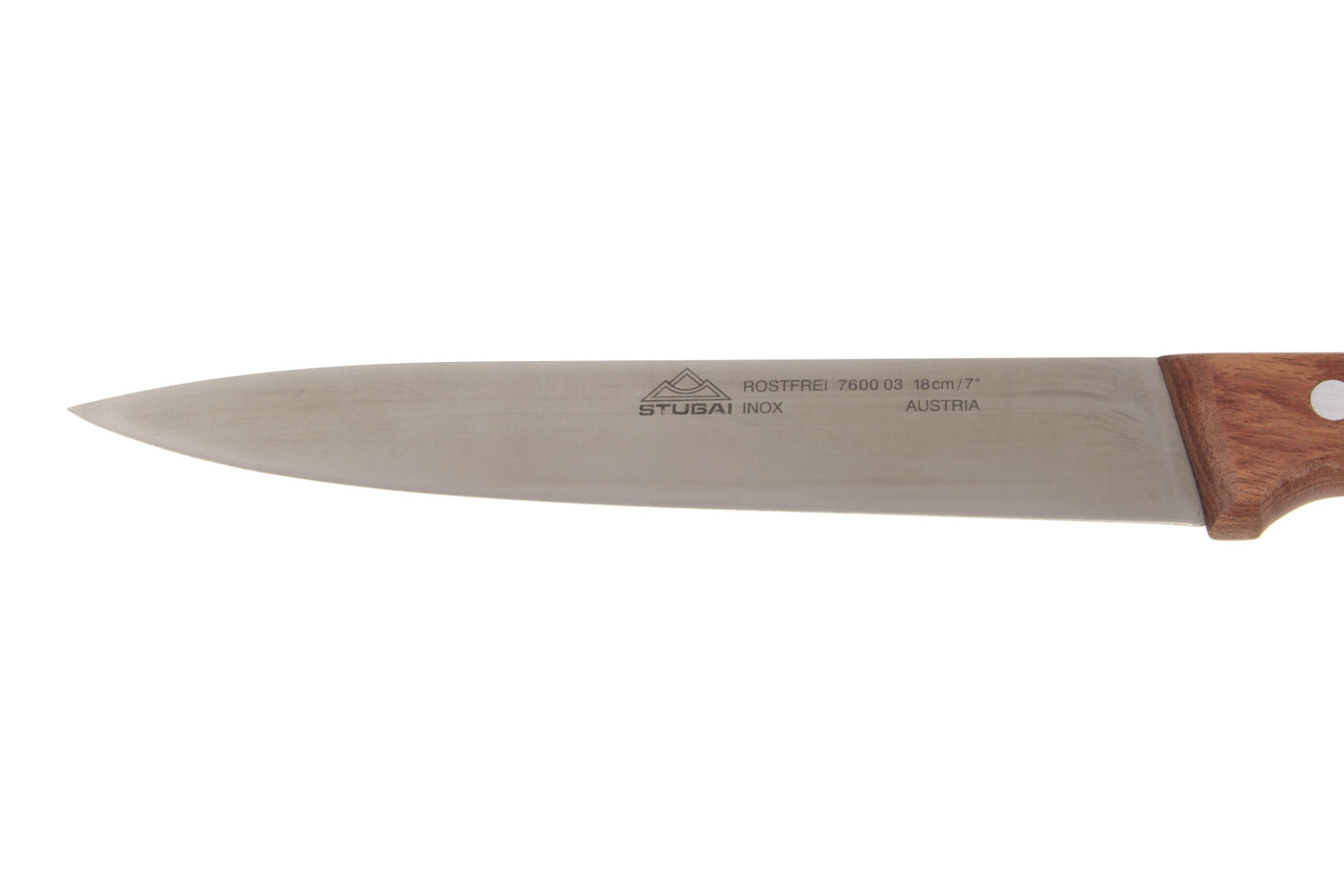 Stubai 760005 Küchenmesser 240 mm ohne Wellenschliff – glatte Klinge, Edelholzgriff, SB-Verpackung, präzises Schneiden für Küche und Gastronomie, hochwertige Verarbeitung