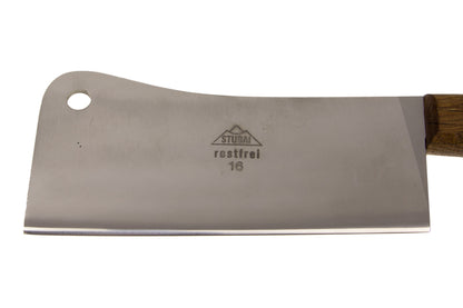 STUBAI Hackbeil 160 mm – Fleischbeil aus hochwertigem Stahl – für Metzger, Jäger, Profiköche & Grillmeister – ergonomischer Griff – zum Hacken von Knochen & Fleisch – Made in Austria