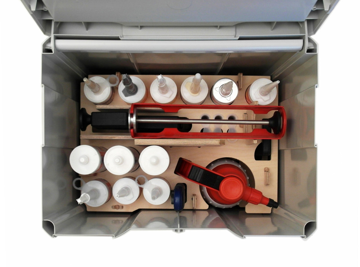 Spezial-Trägerset Fugentechnik aus Buchen-Multiplex für T-Loc IV, V, M 337 & M 437 | Profi-Einsatz für Spezialwerkzeug & Ordnung | passend für System Systainer Festool / Tanos Systainer³