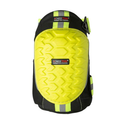 KNEETEK Knieschoner HiVis | 230 g | rutschhemmende, speziell profilierte Knieschützer für optimale Entlastung beim Arbeiten | Kniepolster geeignet für alle Arbeiten im Außenbereich