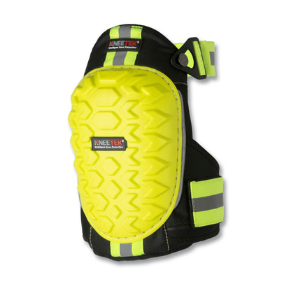 KNEETEK Knieschoner HiVis | 230 g | rutschhemmende, speziell profilierte Knieschützer für optimale Entlastung beim Arbeiten | Kniepolster geeignet für alle Arbeiten im Außenbereich