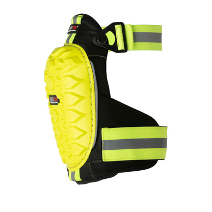 KNEETEK Knieschoner HiVis | 230 g | rutschhemmende, speziell profilierte Knieschützer für optimale Entlastung beim Arbeiten | Kniepolster geeignet für alle Arbeiten im Außenbereich