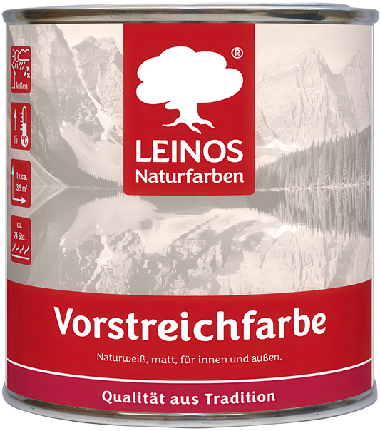LEINOS Vorstreichfarbe 810 | 0,75 Liter | universelle Grundierung für Holz, Metall, Glasfasertapeten | schnelltrocknend, diffusionsoffen & atmungsaktiv | weiß matt, sehr gut schleifbar, innen & außen nutzbar