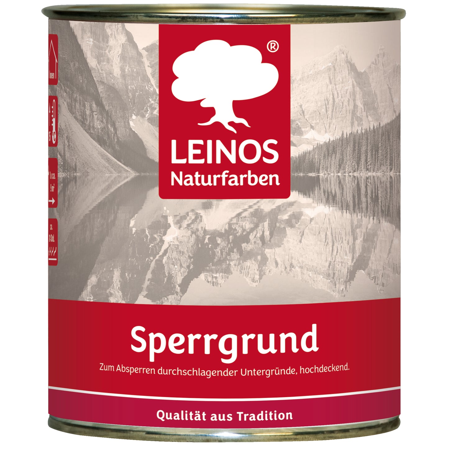 LEINOS 815 Sperrgrund 0,75 l | Hochdeckend: Erzeugt einen weißen, leicht rauen Untergrund, der für nachfolgende Anstriche gute Haftung bietet