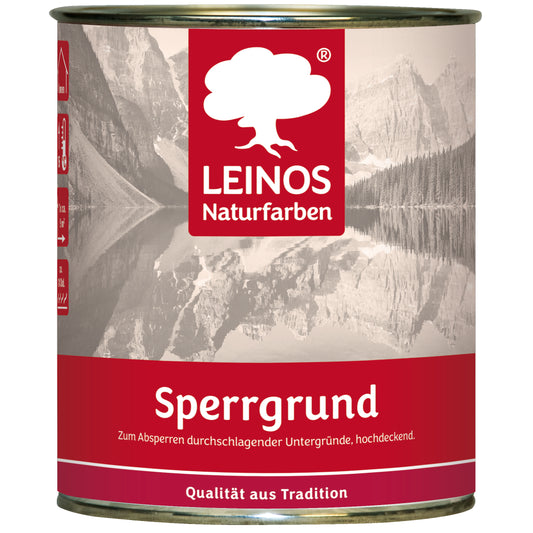 LEINOS 815 Sperrgrund 0,75 l | Hochdeckend: Erzeugt einen weißen, leicht rauen Untergrund, der für nachfolgende Anstriche gute Haftung bietet